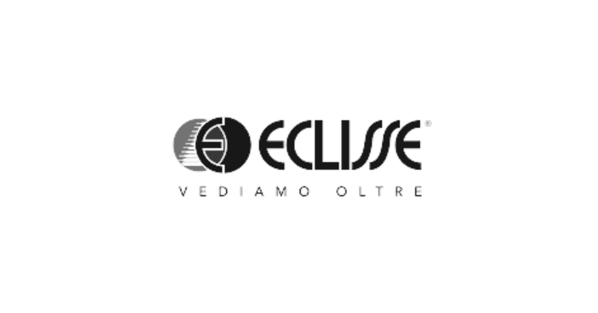 logo brand eclisse in bianco e nero