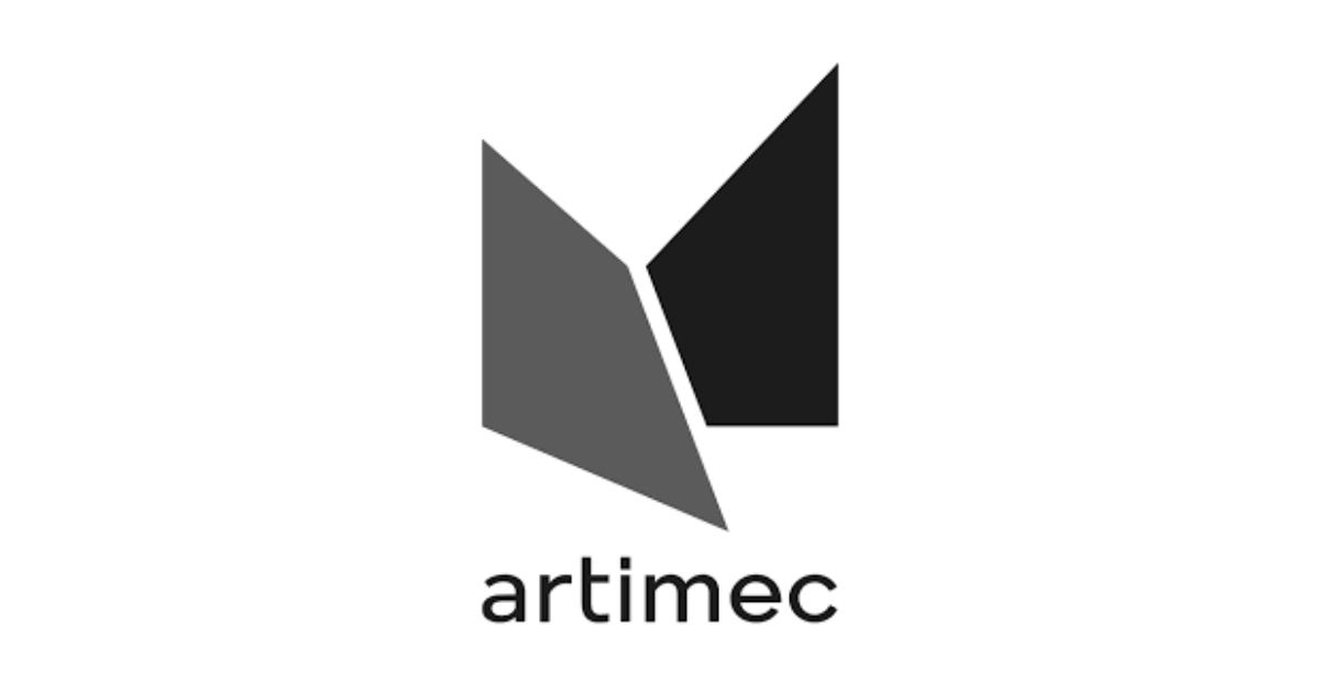 logo artimec in bianco e nero
